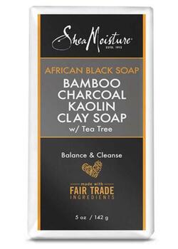 Shea Moisture African Back Soap Bamboo Charcoal Kaolin Clay Soap