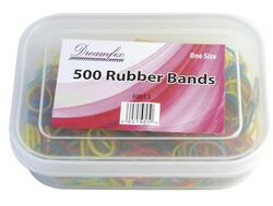 Dreamfix Rubber bands, one size, ass. colours 500 pcs