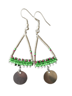 Earrings, African design