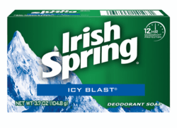 Irish Spring deodorant soap Icy Blast
