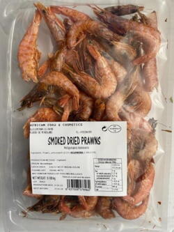 Smoked dried prawns