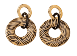 Earrings "Zebra"