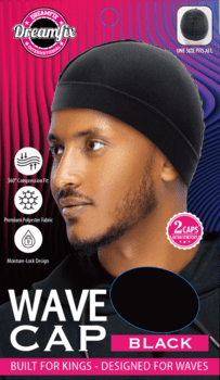 Wave cap, black