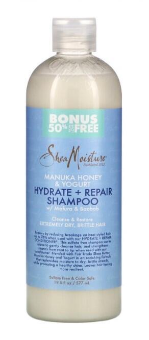 Shea Moisture Manuka Honey & Yoghurt Hydrate + Repair Shampoo BONUS size