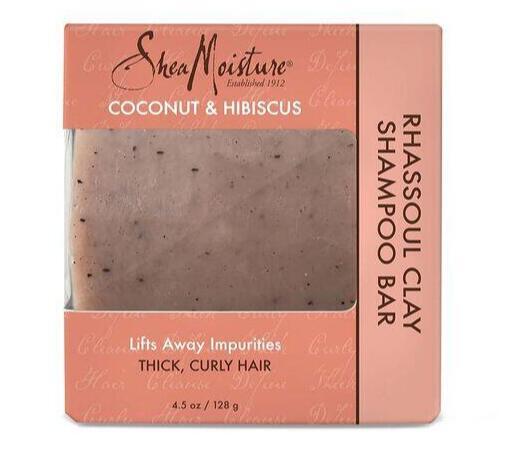 Shea Moisture Coconut & Hibiscus Rhassoul Clay  Shampoo Bar