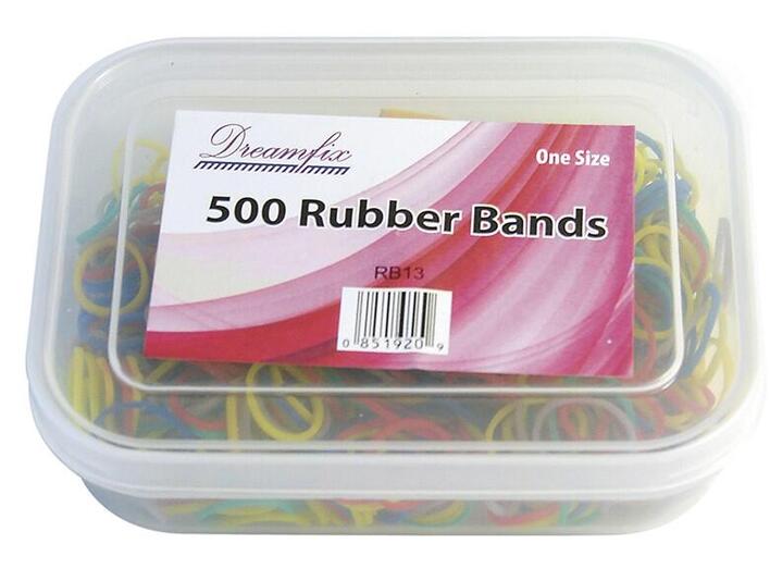 Dreamfix Rubber bands, one size, ass. colours 500 pcs