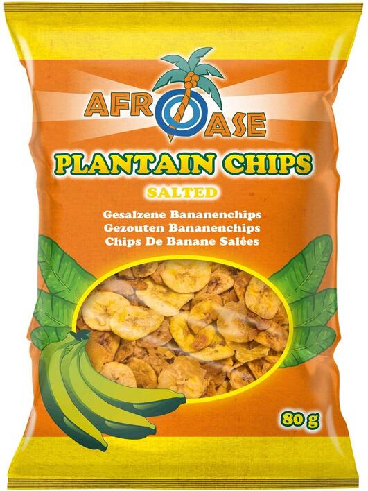Afroase Plantain Chips salted