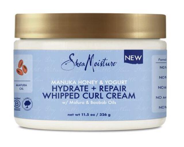 Shea Moisture Manuka Honey and Yogurt Hydrate + Repair Whipped Curl Cream