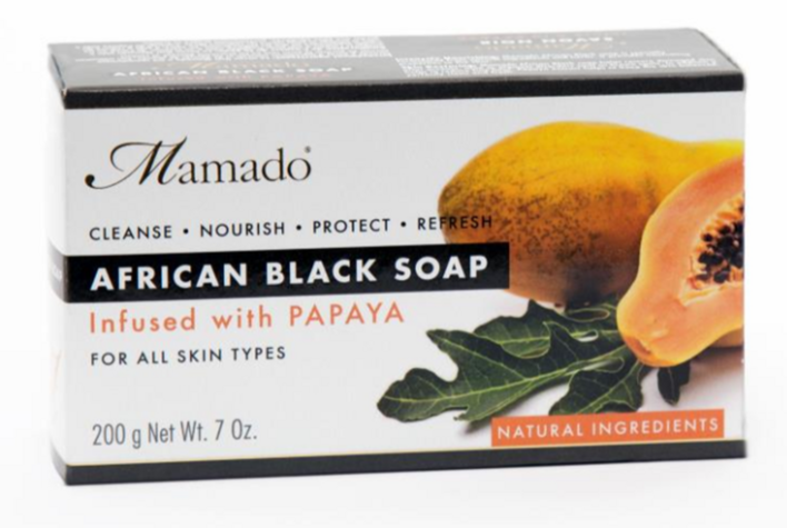 Mamado African Black Soap - Papaya