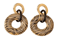 Earrings "Zebra"