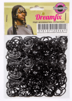 Dreamfix rubber bands black 600 pcs