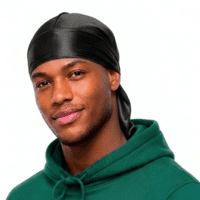 Silky Satin Durag, black